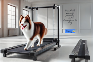 Treadmill exercise makes dog happy