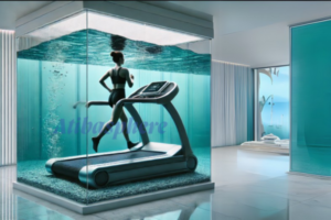 Treadmill like pool