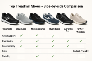 Top treadmill shoes comparison