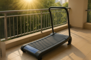 Solar charging treadmill