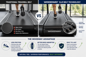 Slat-Belt Technology of Woodway Treadmill