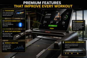 features of technogym treadmill